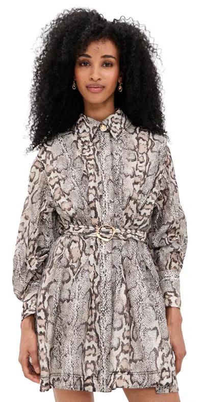 Aje Murphie Mini Dress Savana In Multi