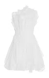 Aje Nisha One-shoulder Organza Mini Dress In White