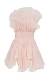 Aje Nisha Ruffled Mini Dress In Pink