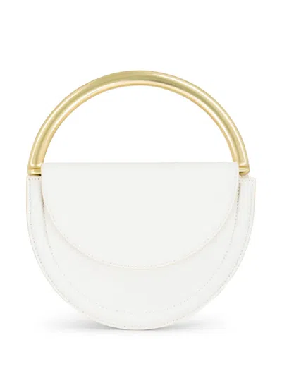 Aje Norma Crescent Clutch Bag In White