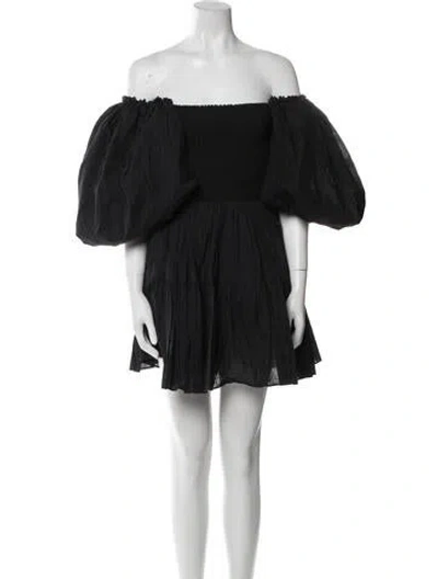 Pre-owned Aje Off-the-shoulder Mini Dress In Multi