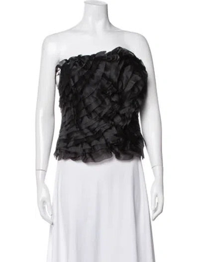 Pre-owned Aje Off-the-shoulder Sleeveless Top W/ Tags In Black/white