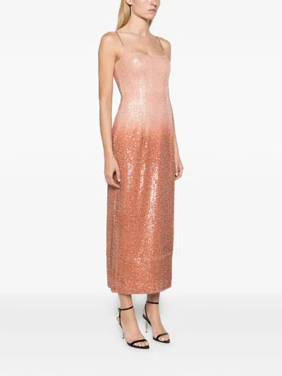 Aje Ombre Vionara Sequin Midi Dress In Multi