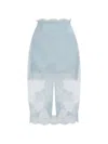 Aje Ophelia Lace-trim Midi Skirt In Blue