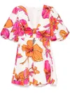 Aje Overflow Knotted Dress In White