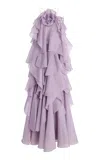 Aje Pandorea Layered Maxi Dress In Purple