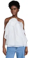 Aje Pandorea Layered Top Ivory In Ivory