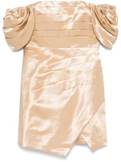 Aje Paradise Mini Dress In Gold