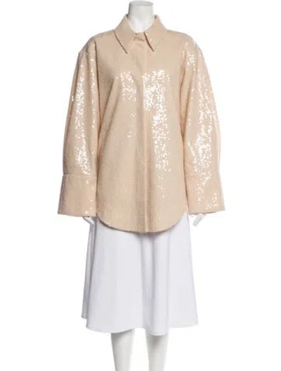 Pre-owned Aje Patterned Coat In Neutrals