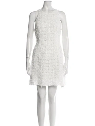 Pre-owned Aje Patterned Mini Dress In Neutrals