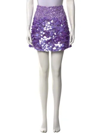 Pre-owned Aje Patterned Mini Skirt In Neutral