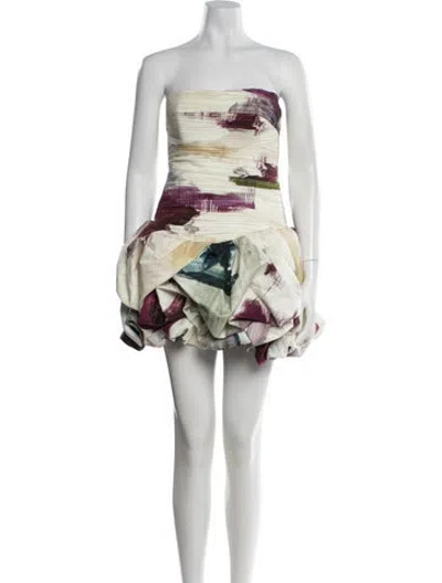 Pre-owned Aje Printed Mini Dress In Multicolor
