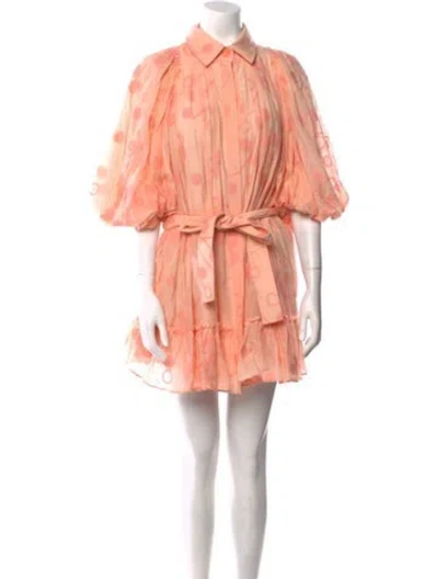 Pre-owned Aje Printed Mini Dress In Pink