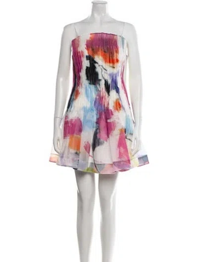 Pre-owned Aje Printed Mini Dress In Pink