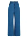 Aje Raw-hem Jeans In Blue