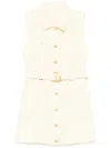 Aje Ray Denim Dress In Yellow