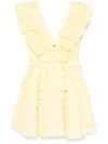 Aje Reflection Mini Dress In Yellow