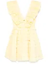 Aje Reflection Mini Dress In Yellow