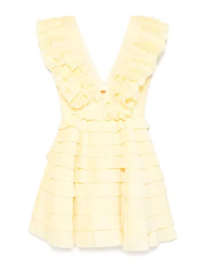 AJE VESTIDO CORTO - AMARILLO