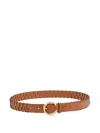 Aje Rene Braided Belt In Brown