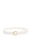 Aje Rene Braided Buckle Belt In White