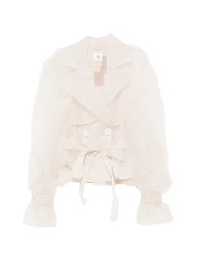 Aje Renew Double-breasted Jacket In Neutral