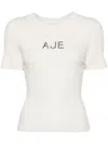 Aje Ribbed Top In Neutrals
