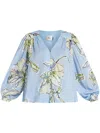 Aje Romantica Blouse In Blue