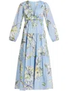 Aje Romantica Maxi Dress In Blue
