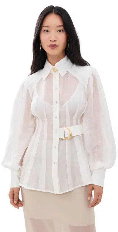 Aje Rosanna Shirt Ivory