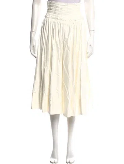Pre-owned Aje Ruffle Embellishment Midi Length Skirt In Neutral