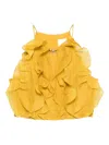 Aje Ruffled Cleo Top In Yellow