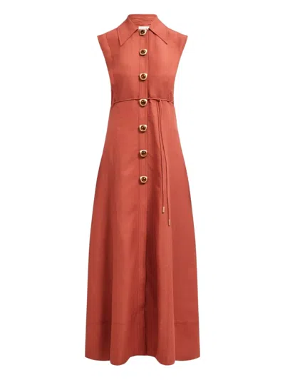 Aje Sacha Dress In Orange