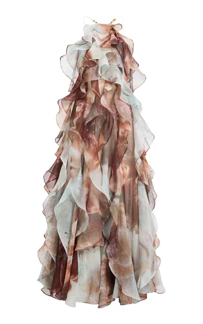Aje Selena Maxi Dress In Brown