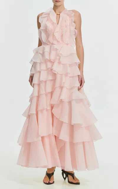 Aje Selena Maxi Dress In Pink