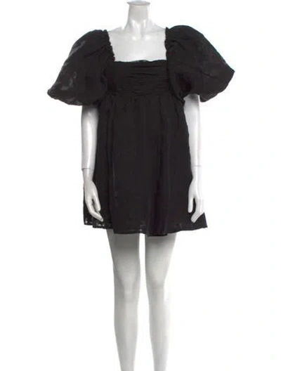 Pre-owned Aje Silk Mini Dress W/ Tags In Black