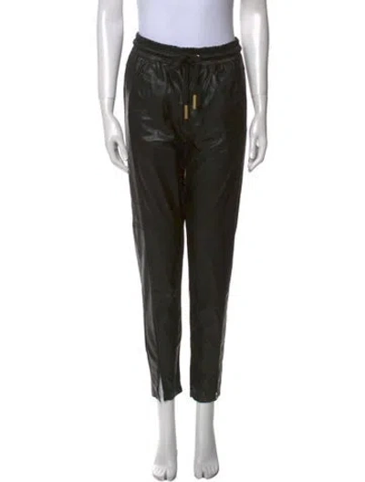 Pre-owned Aje Skinny Leg Pants In Black