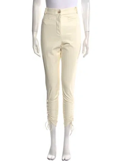 Pre-owned Aje Skinny Leg Pants In Neutral