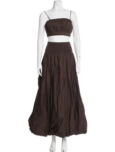 Pre-owned Aje Skirt Set In Brown