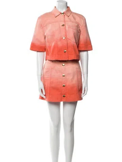 Pre-owned Aje Skirt Suit In Pink