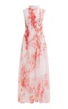 Aje Soloist Printed Gown In Pink