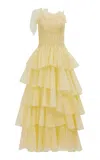 Aje Sonnet Pleated Gown - In Yellow