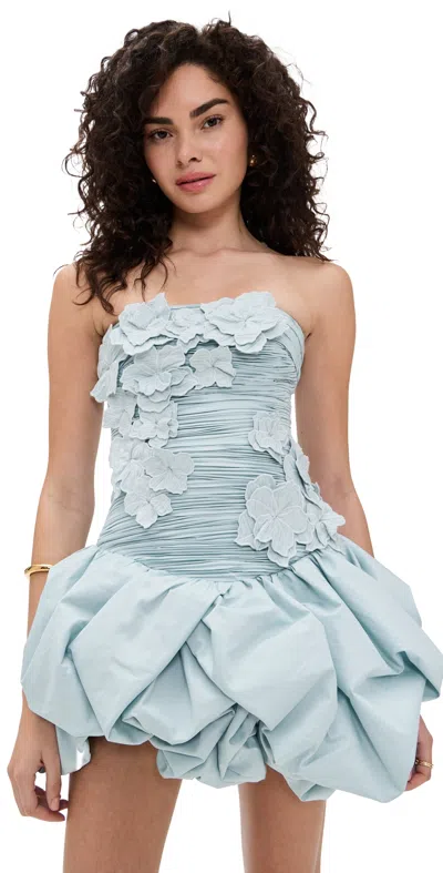 Aje Splendour Mini Dress Silver Blue
