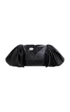 Aje Spoken Puff-sleeve Crop Top In Black