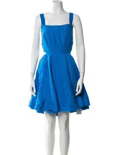 Pre-owned Aje Square Neckline Mini Dress W/ Tags In Blue