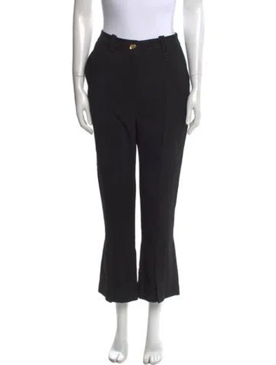 Pre-owned Aje Straight Leg Pants In Black
