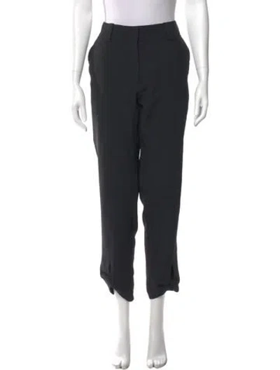 Pre-owned Aje Straight Leg Pants In Black