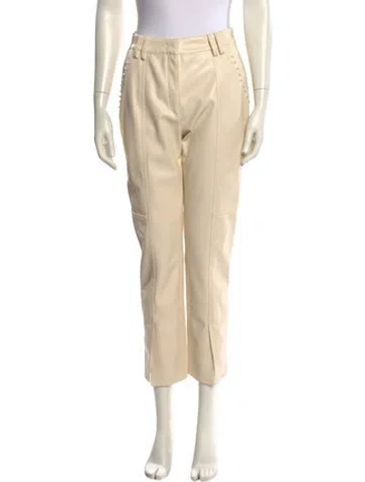 Pre-owned Aje Straight Leg Pants In Neutral