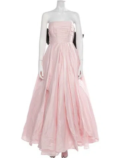 Pre-owned Aje Strapless Long Dress W/ Tags In Pink