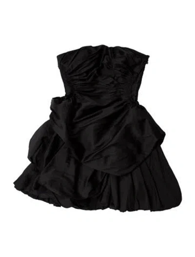 Pre-owned Aje Strapless Mini Dress In Blue